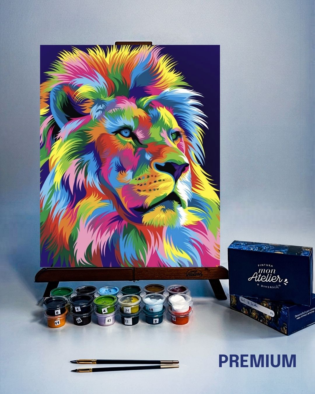 PINTURA POR NÚMERO - THE LION