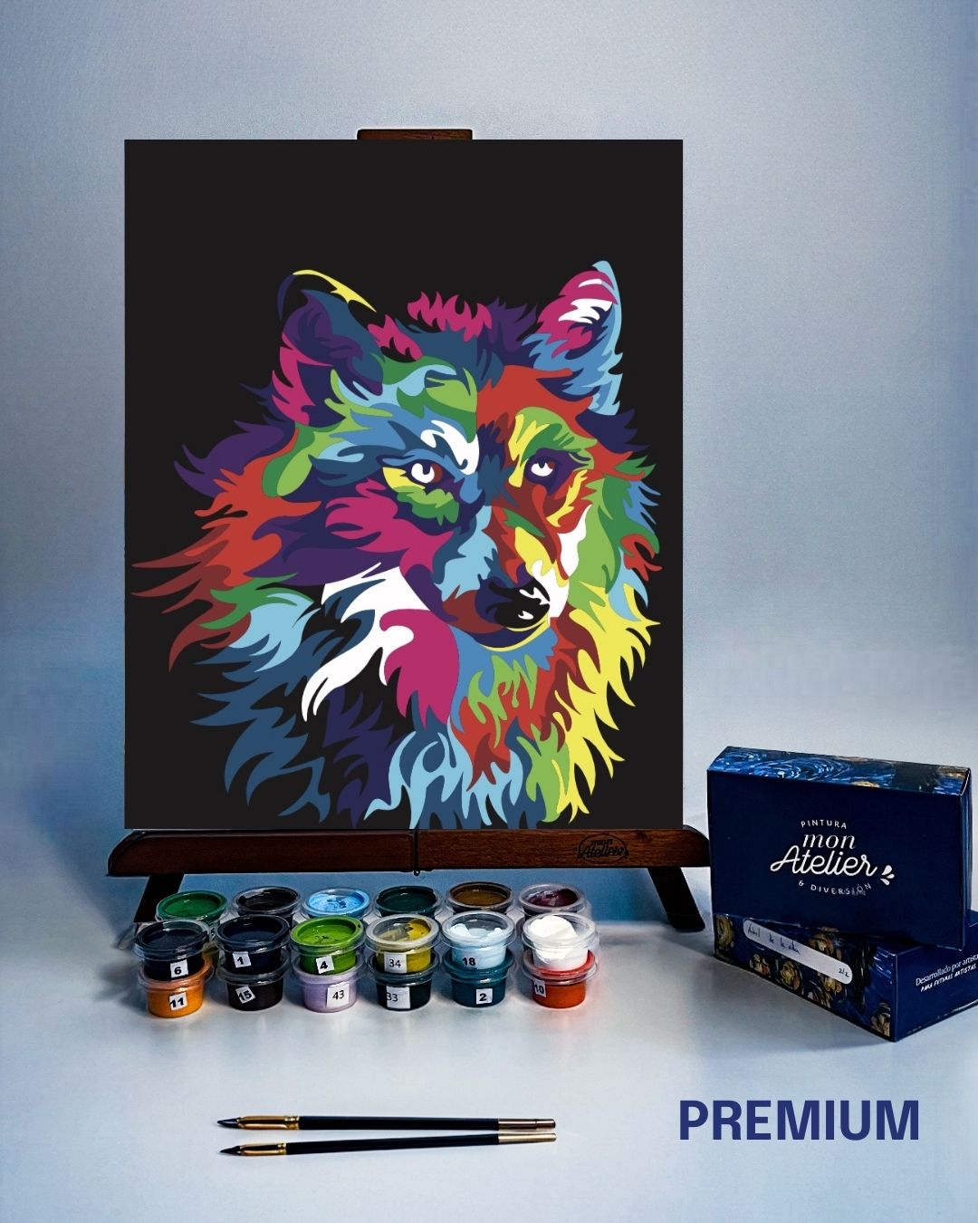 PINTURA POR NÚMERO - LOBO