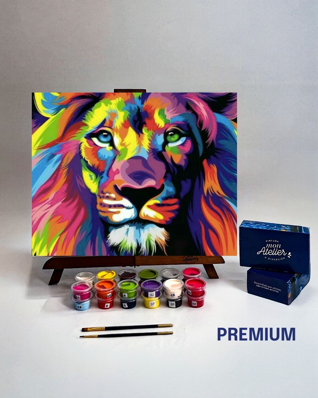 PINTURA POR NÚMERO- LEON