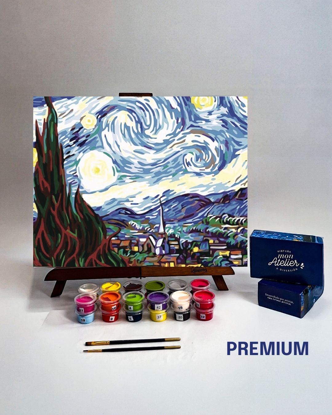 PINTURA POR NÚMERO - NOCHE ESTRELLADA