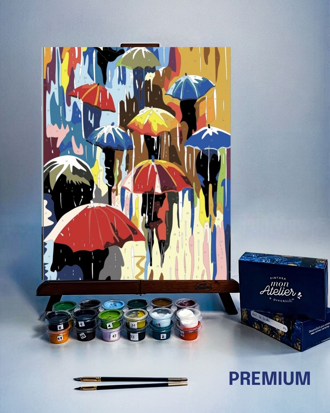 PINTURA POR NÚMERO - PARAGUAS