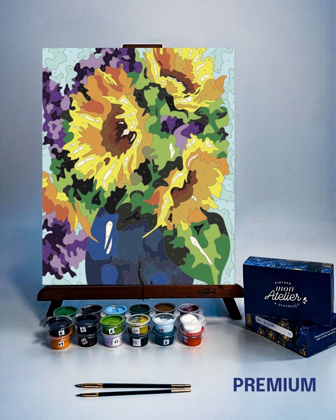 PINTURA POR NÚMERO - GIRASOL