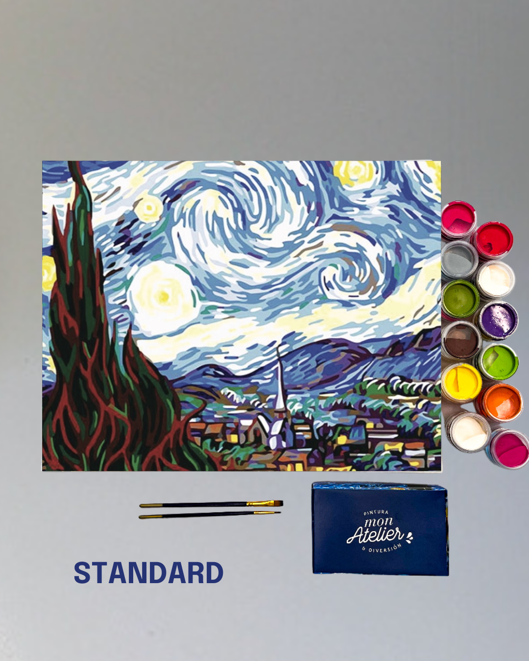 PINTURA POR NÚMERO - NOCHE ESTRELLADA