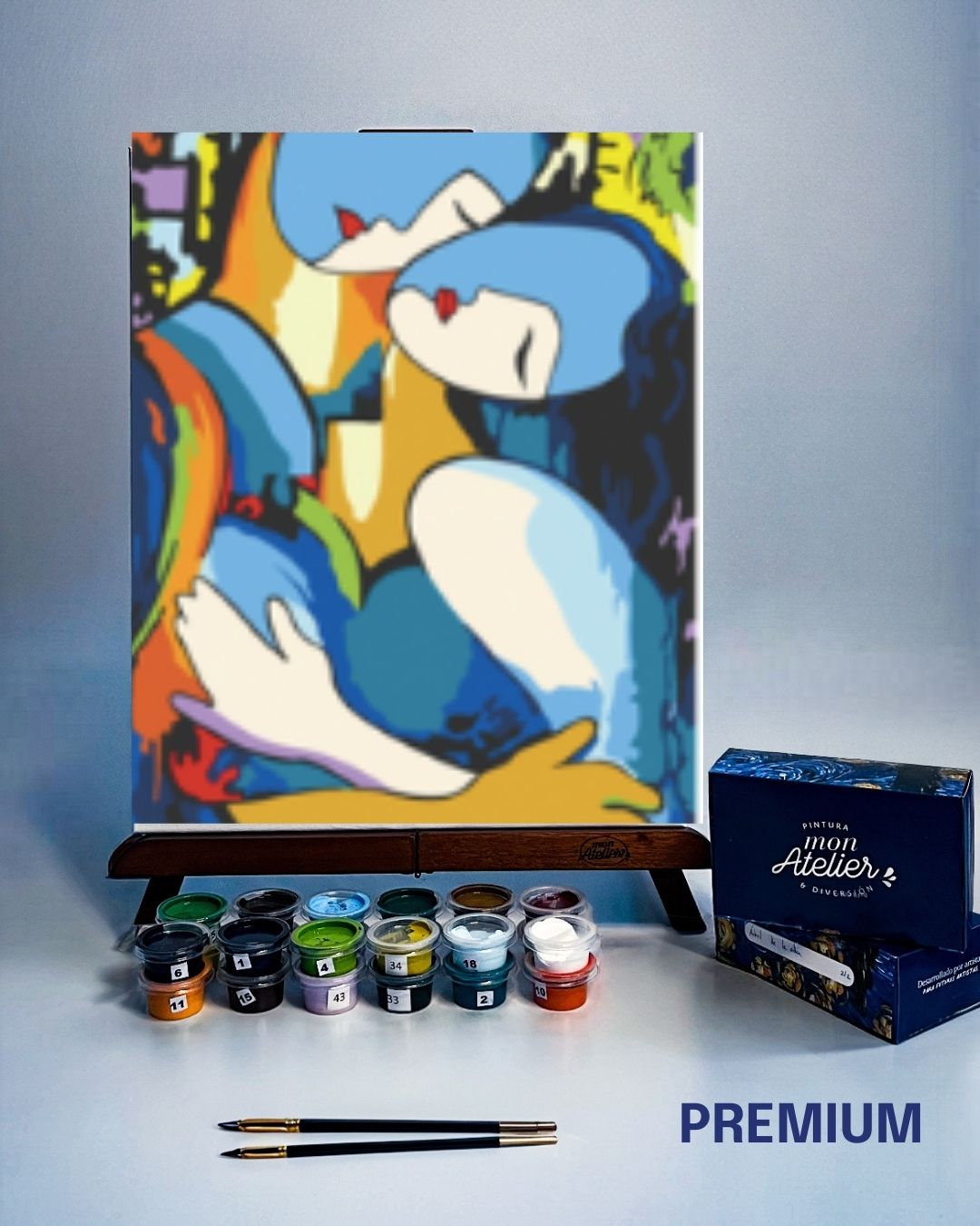 PINTURA POR NÚMERO - EL BESO