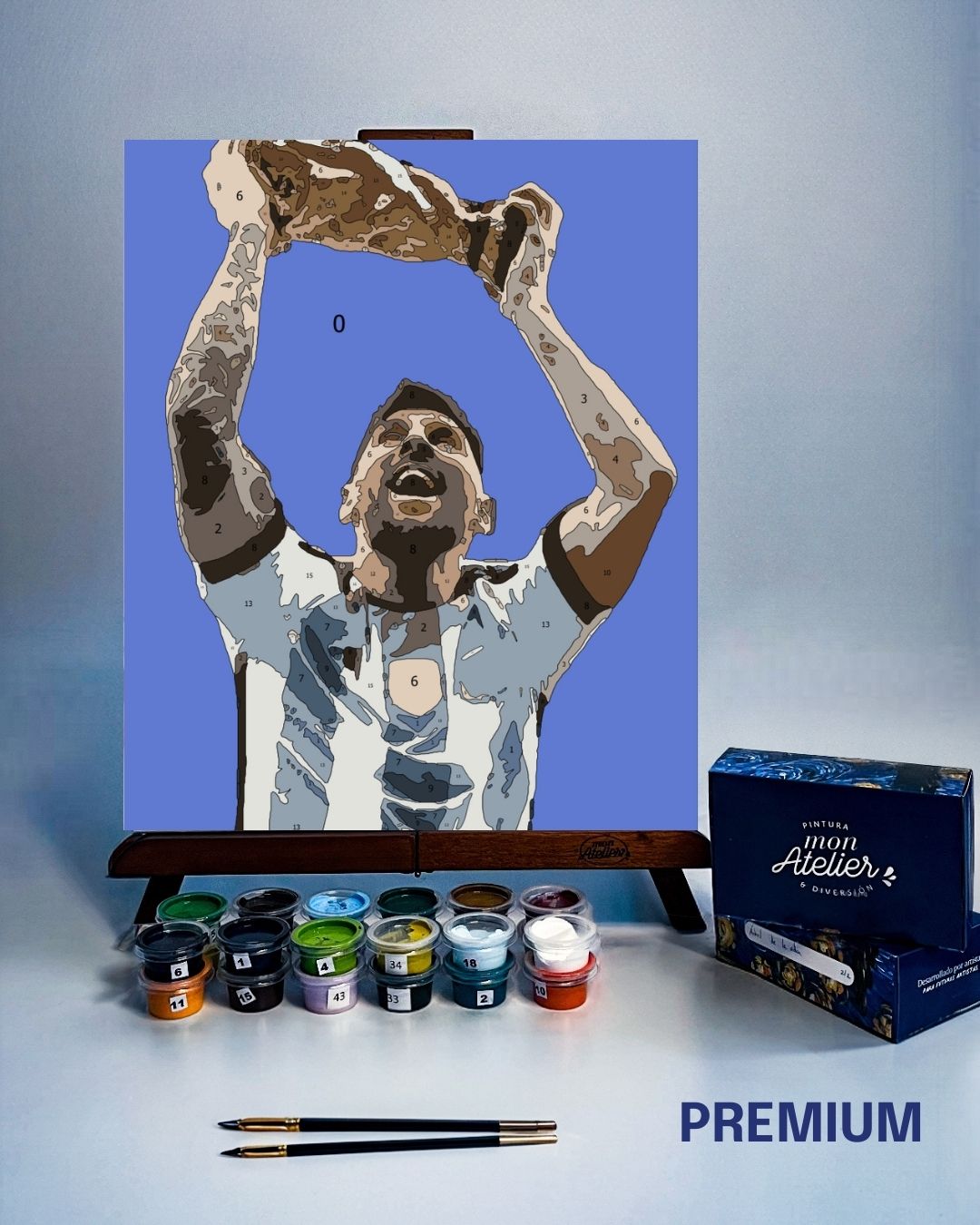 PINTURA POR NÚMERO- MESSI CAMPEON