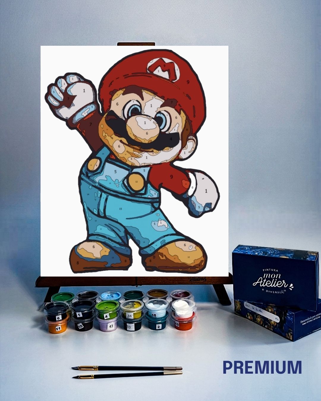 PINTURA POR NÚMERO - MARIO