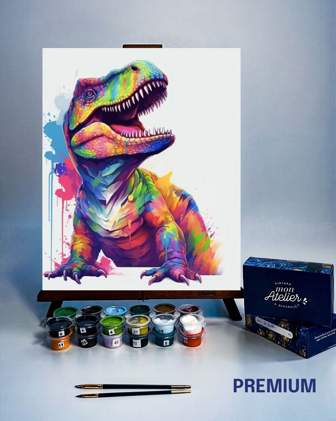 PINTURA POR NÚMERO - T-REX