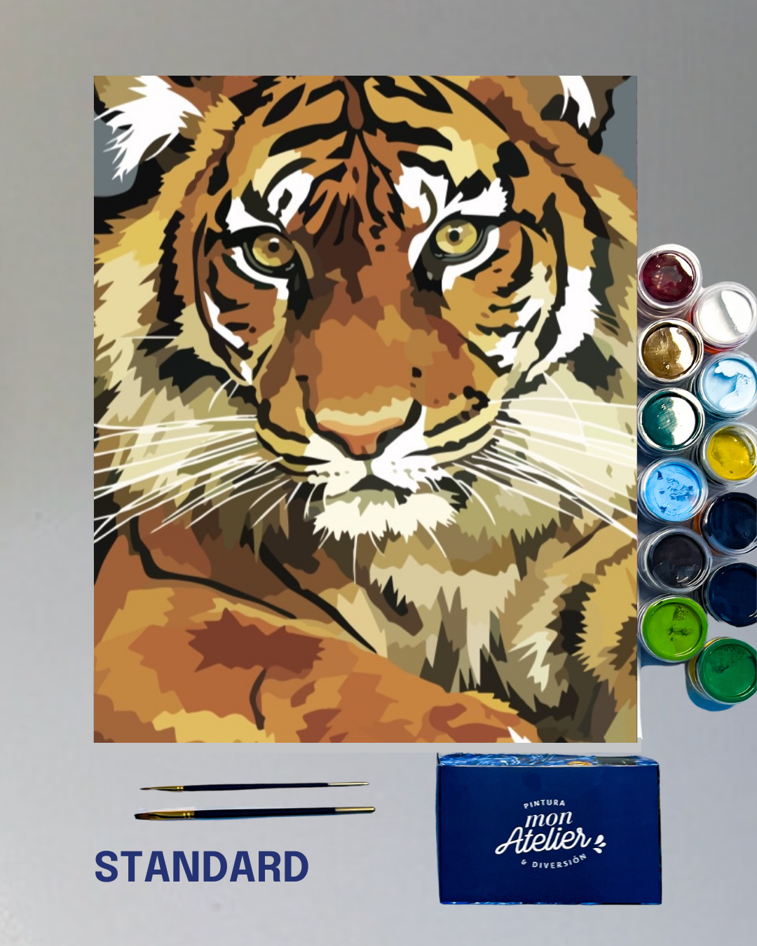 PINTURA POR NÚMERO - TIGRE