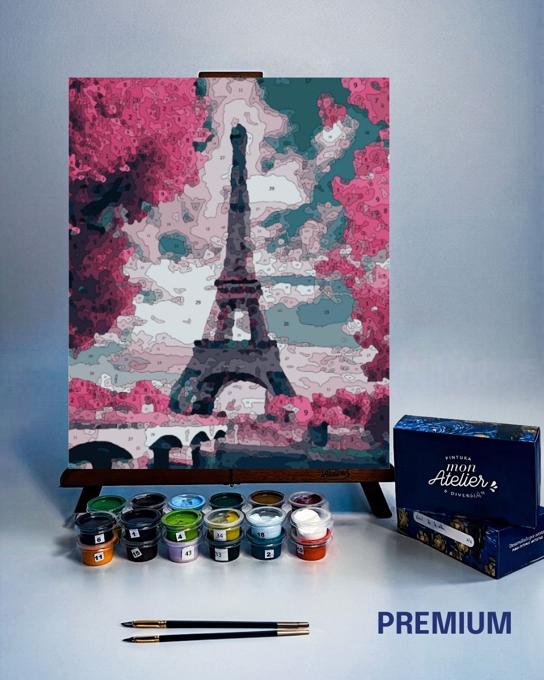 PINTURA POR NÚMERO - EIFFEL ROSA