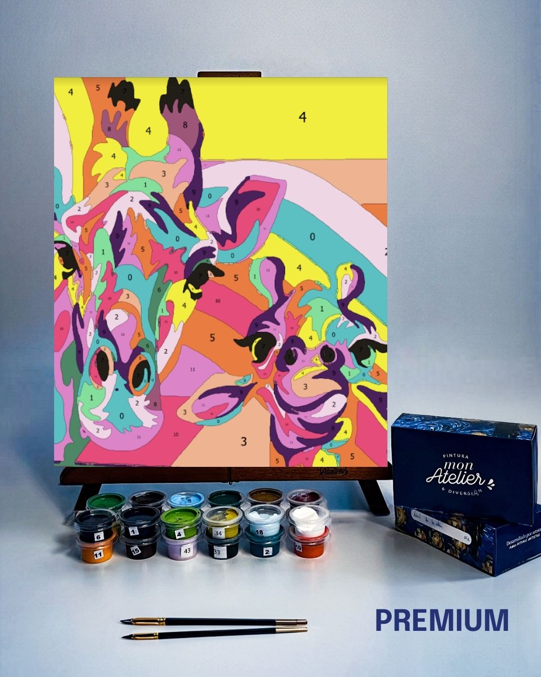 PINTURA POR NÚMERO - JIRAFA