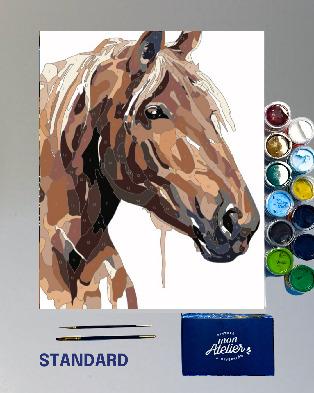 PINTURA POR NÚMERO- CABALLO