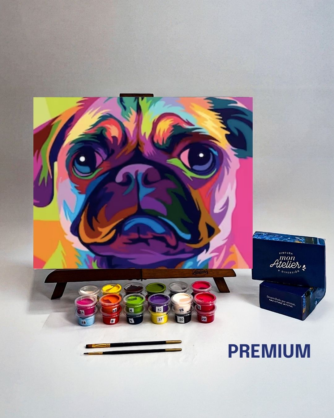 PINTURA POR NÚMERO - PUG