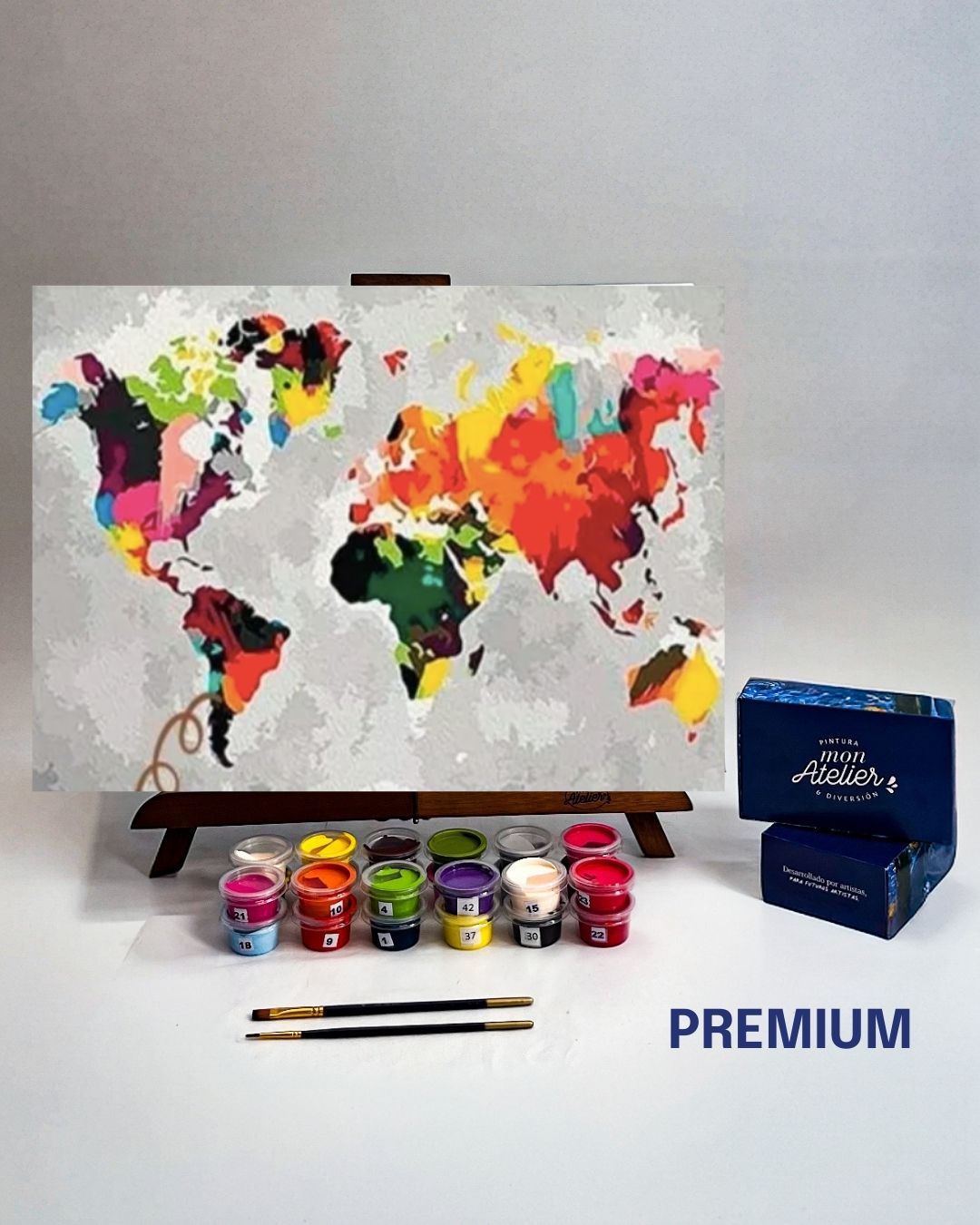 PINTURA POR NÚMERO - MAPA MUNDI