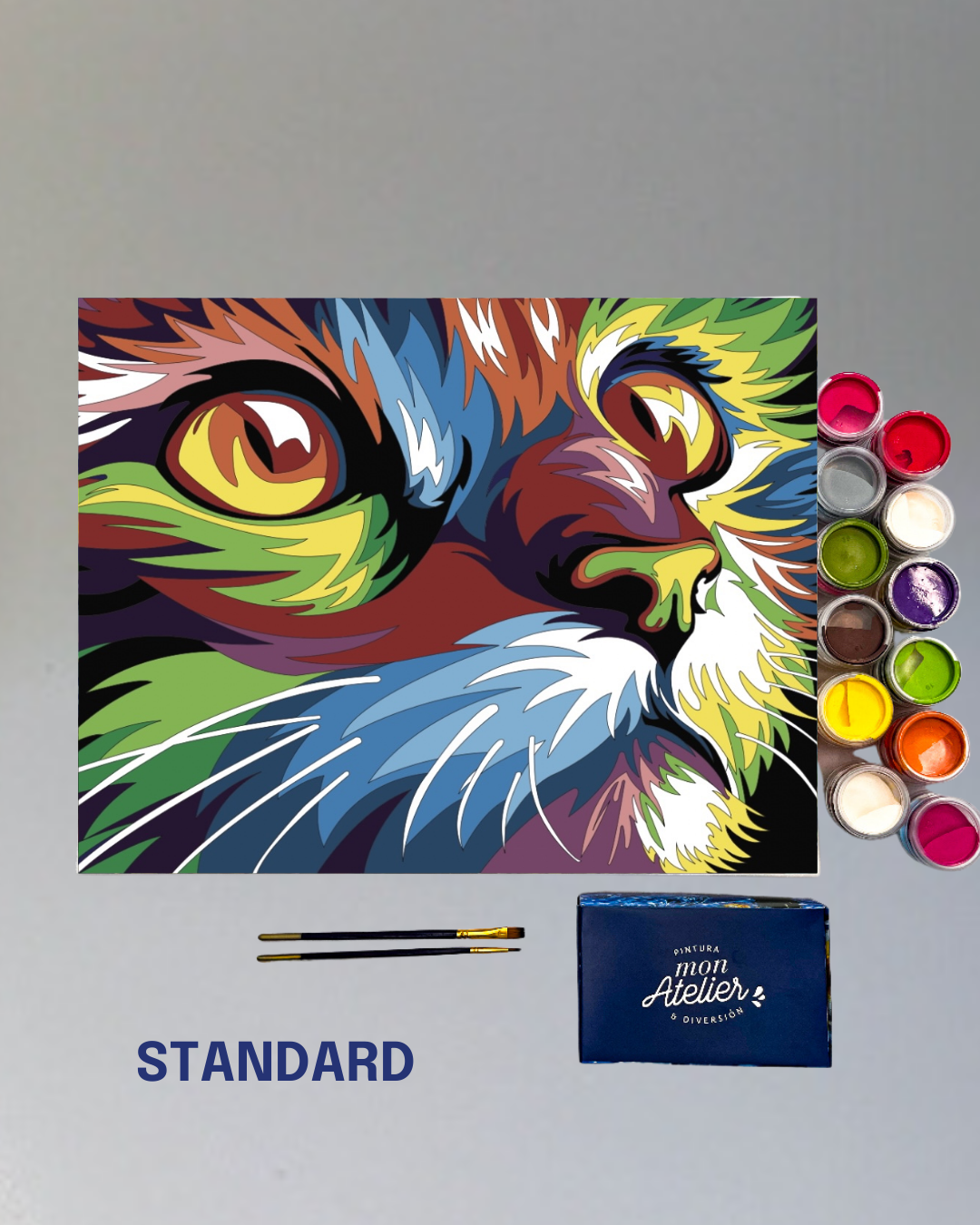 PINTURA POR NÚMERO- GATO