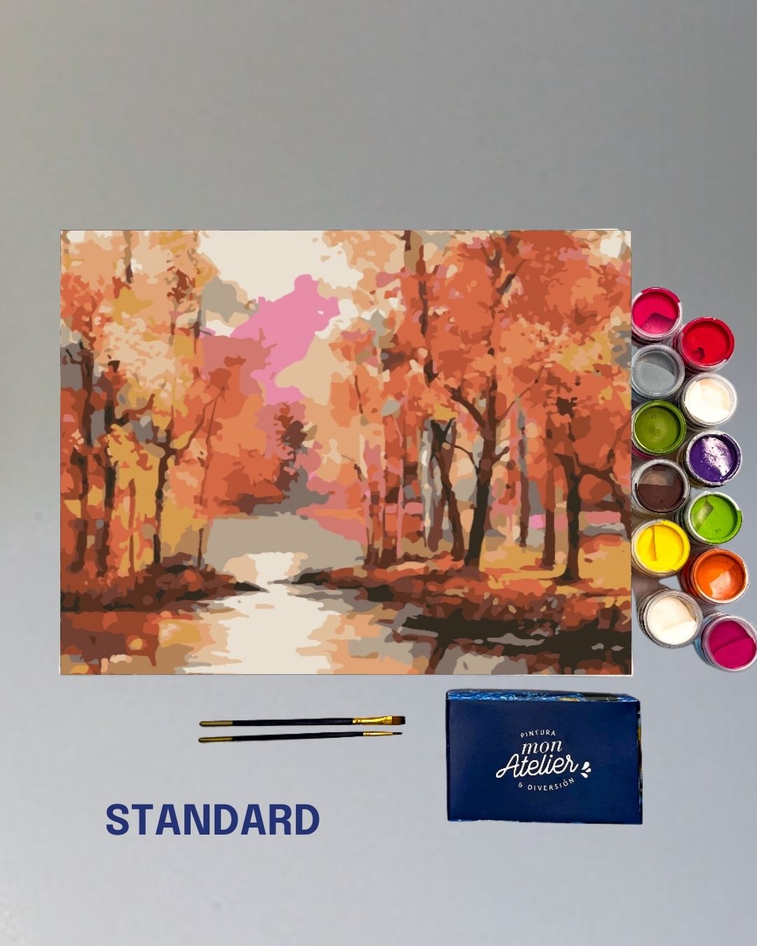 PINTURA POR NÚMERO STANDARD - BOSQUE EN OTOÑO