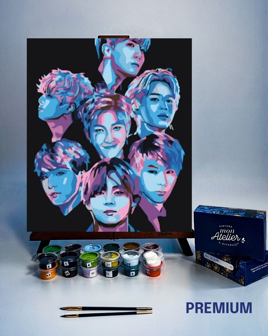 PINTURA POR NÚMERO PREMIUM - BTS