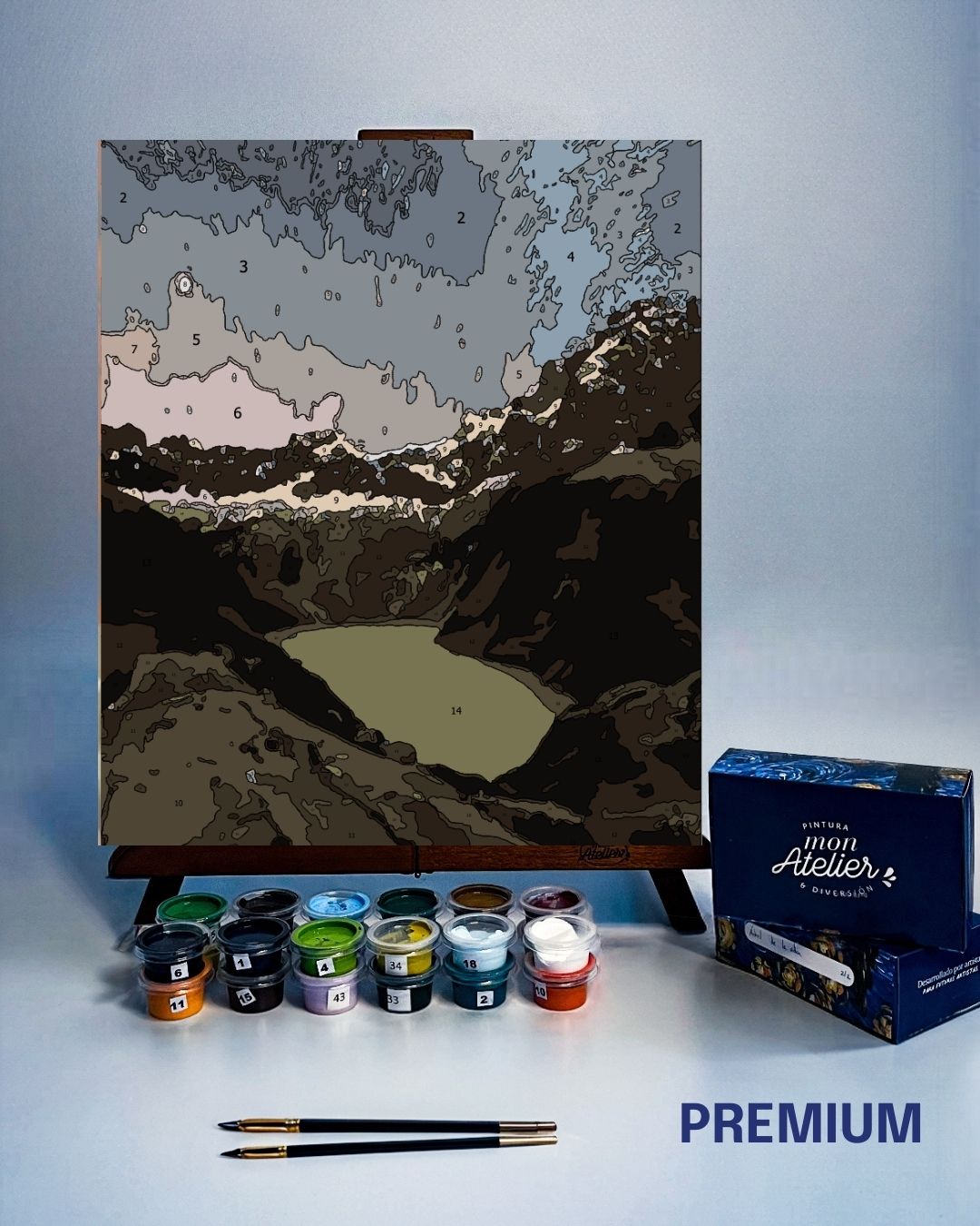 PINTURA POR NÚMERO - LAGUNA AMARRILLA