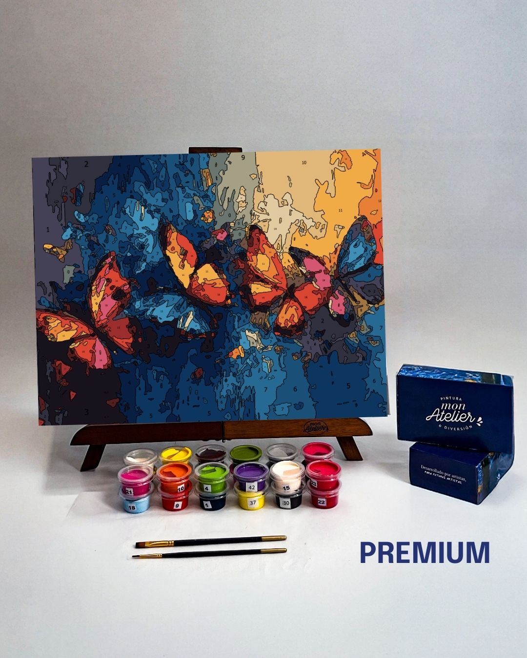 PINTURA POR NÚMERO - MARIPOSAS