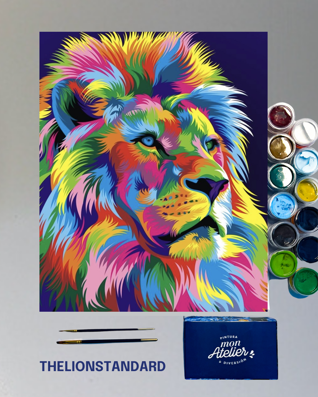 PINTURA POR NÚMERO - THE LION