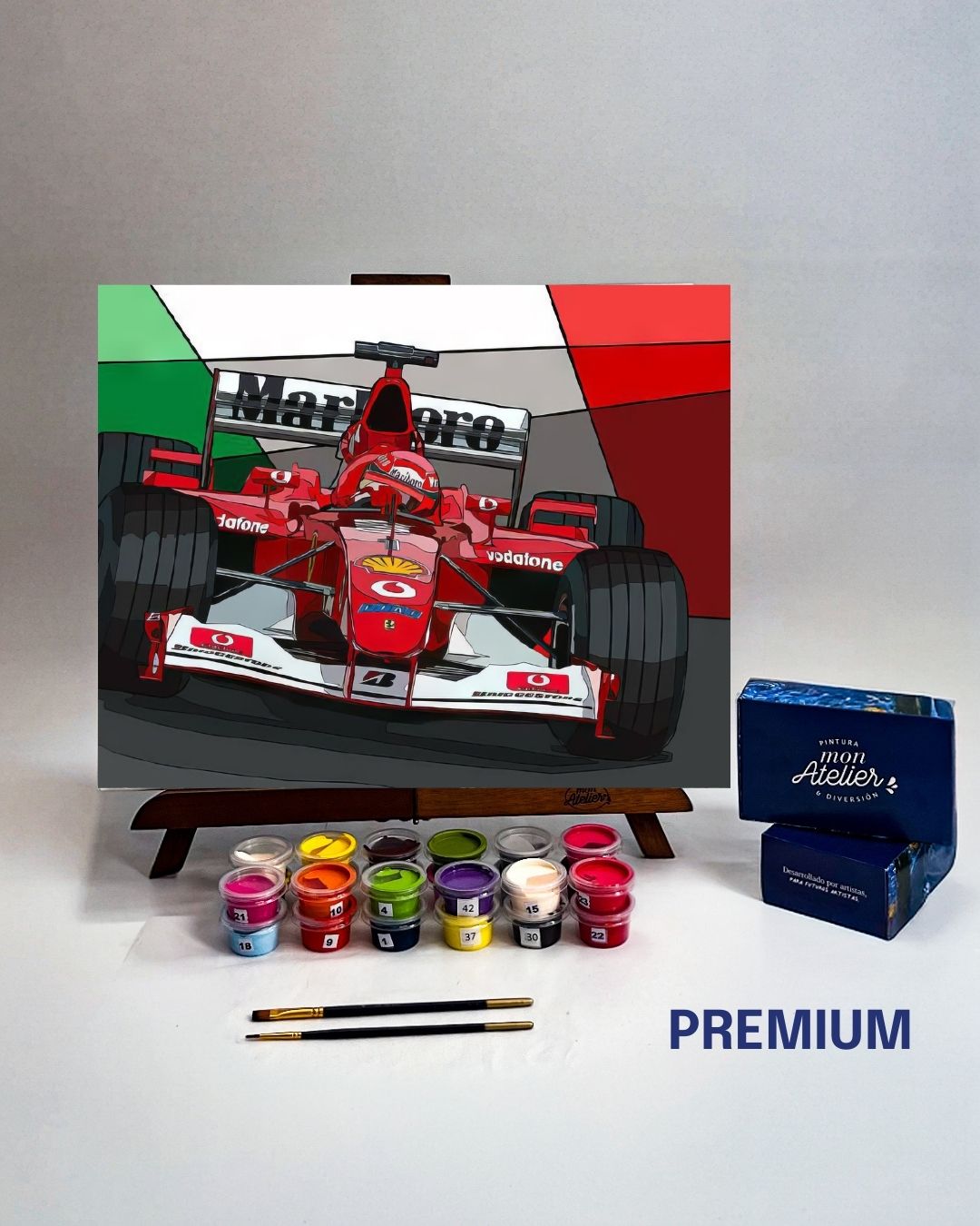 PINTURA POR NÚMERO - F1 MICHAEL SCHUMACHER