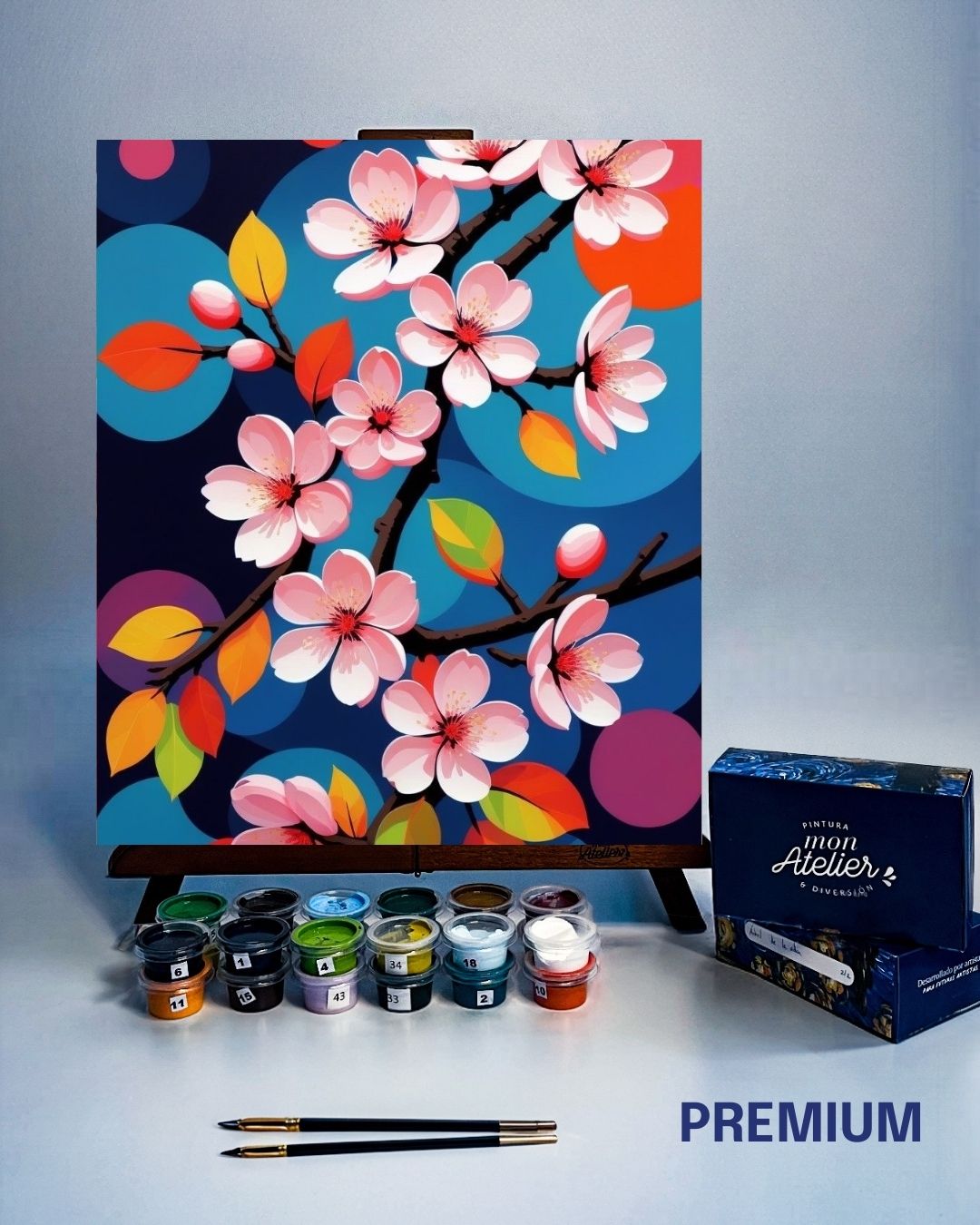 PINTURA POR NÚMERO - FLORES