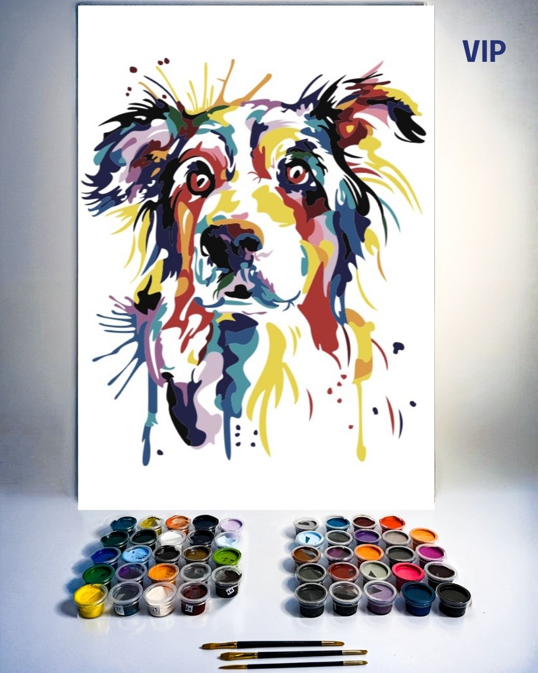 PINTURA POR NÚMERO VIP - PERRO