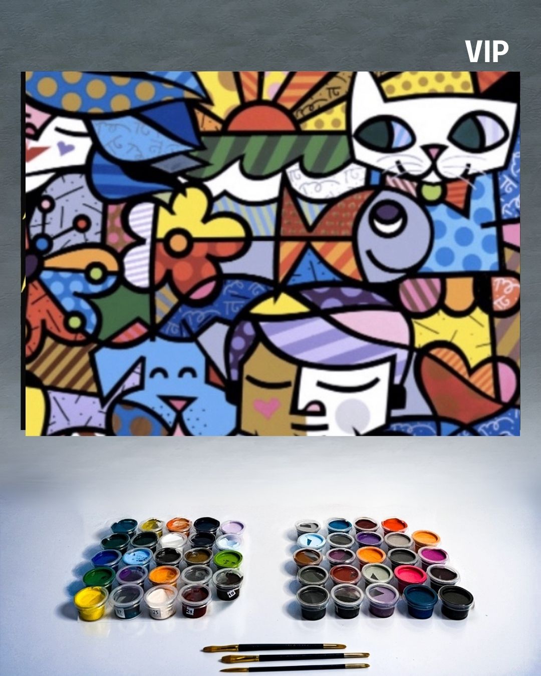 PINTURA POR NÚMERO VIP - BRITO COLLAGE