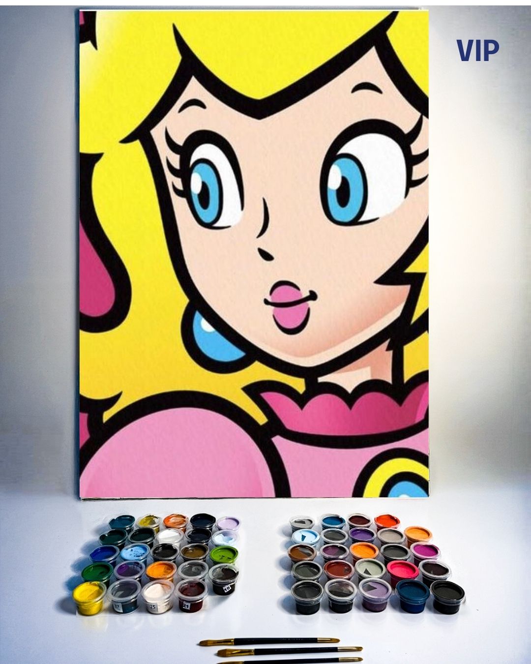 PINTURA POR NÚMERO VIP - PRINCESA PEACH