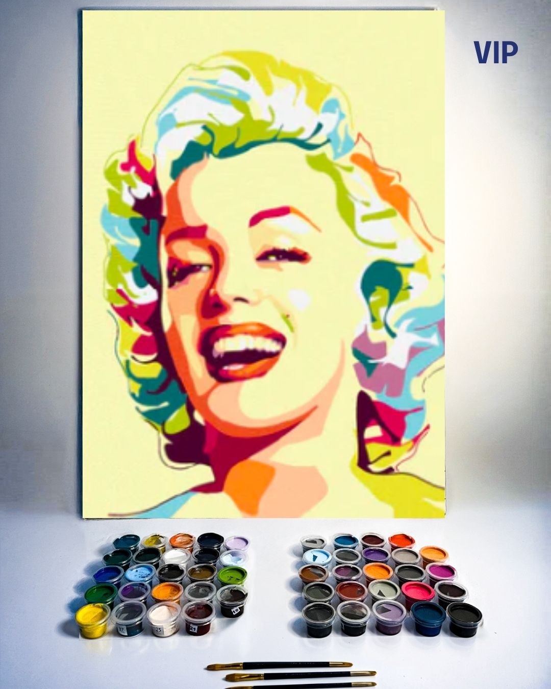 PINTURA POR NÚMERO VIP - MARYLIN MONROE