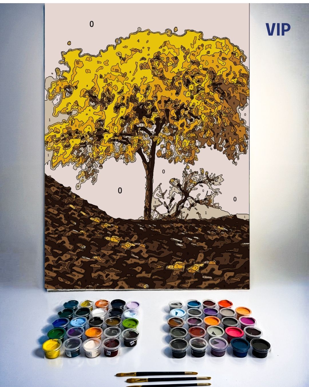 PINTURA POR NÚMERO - GUAYACANES