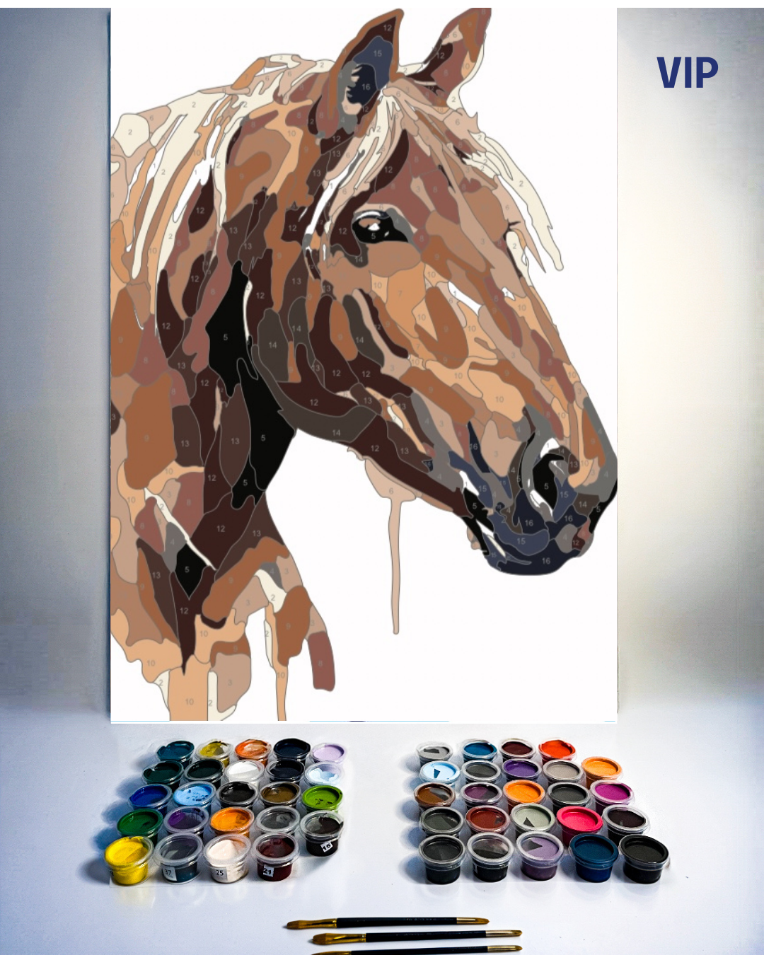 PINTURA POR NÚMERO- CABALLO