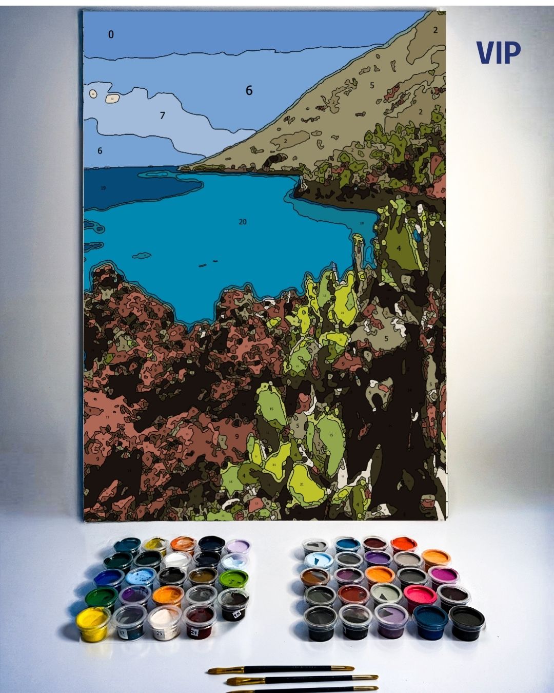 PINTURA POR NÚMERO VIP - ISLA RABIDA