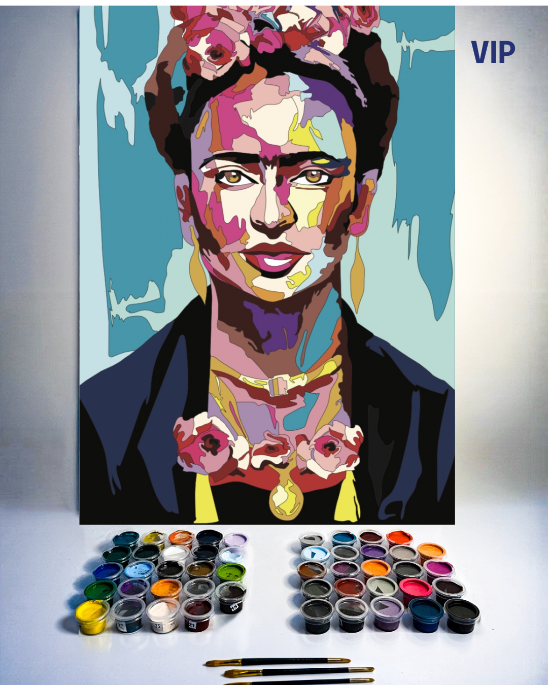 PINTURA POR NÚMERO- FRIDA KHALO