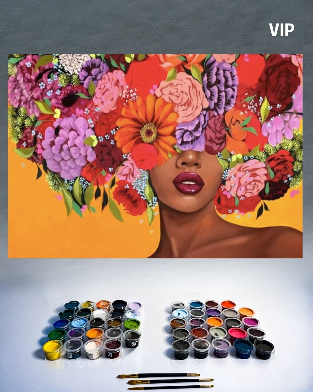 PINTURA POR NÚMERO VIP - FLORINDA