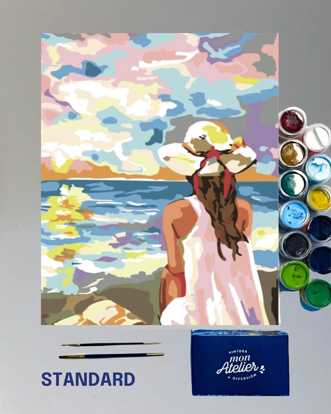 PINTURA POR NÚMERO STANDARD - MUJER EN LA PLAYA