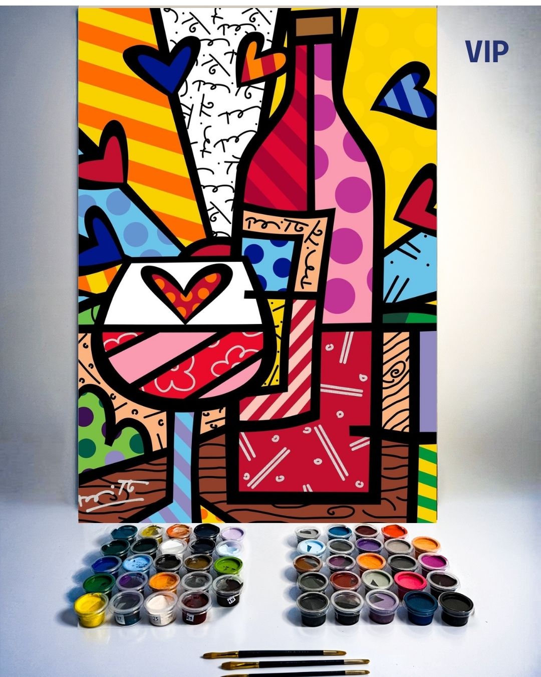 PINTURA POR NÚMERO VIP - TINTO Y TRAZO