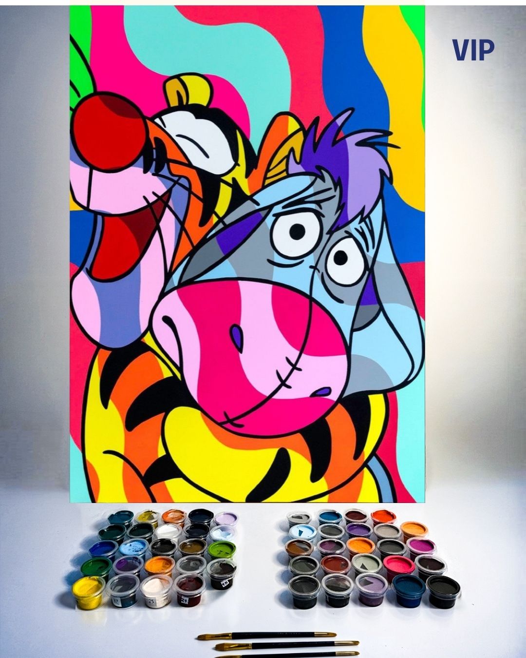 PINTURA POR NÚMERO VIP - IGOR Y TIGER