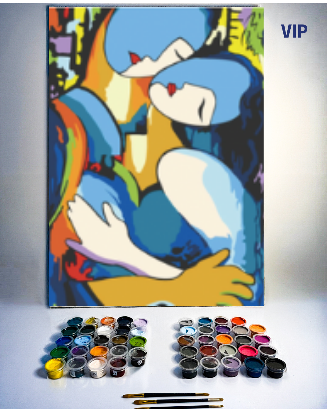 PINTURA POR NÚMERO - EL BESO