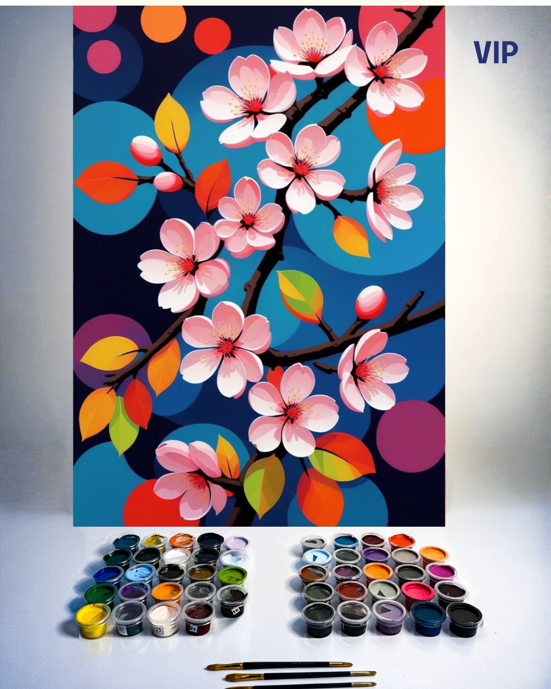 PINTURA POR NÚMERO - FLORES