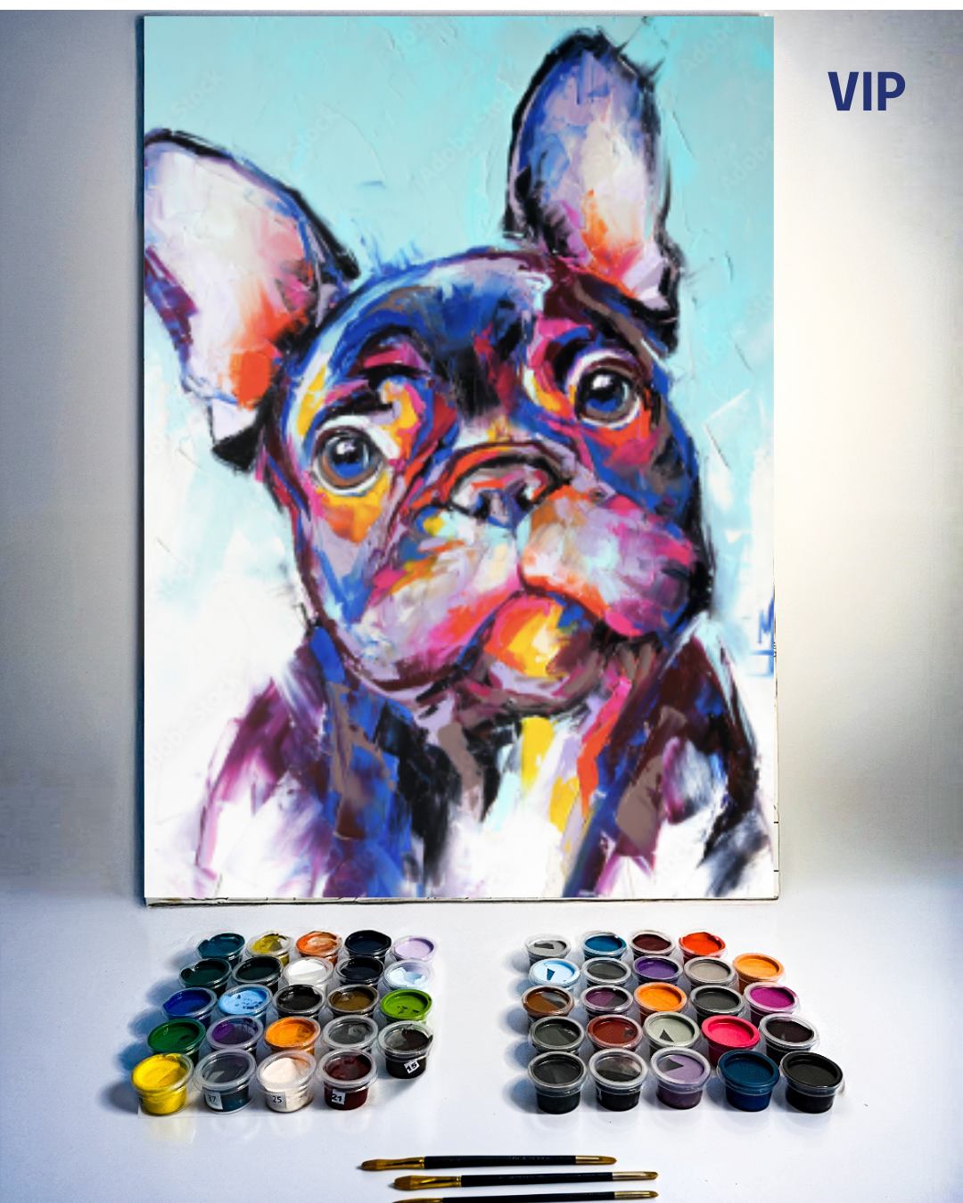 PINTURA POR NÚMERO - FRENCH BULLDOG