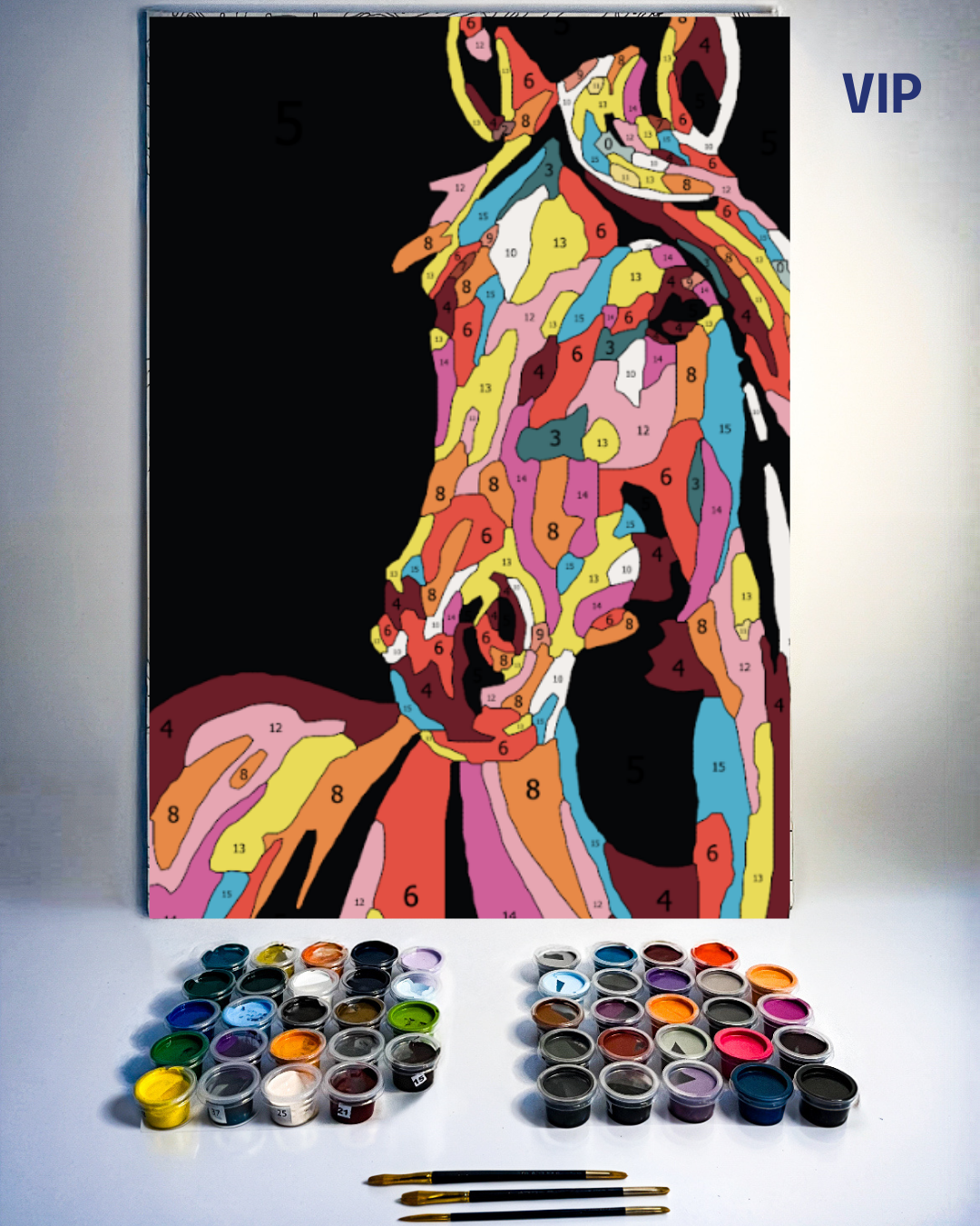 PINTURA POR NÚMERO - HORSE