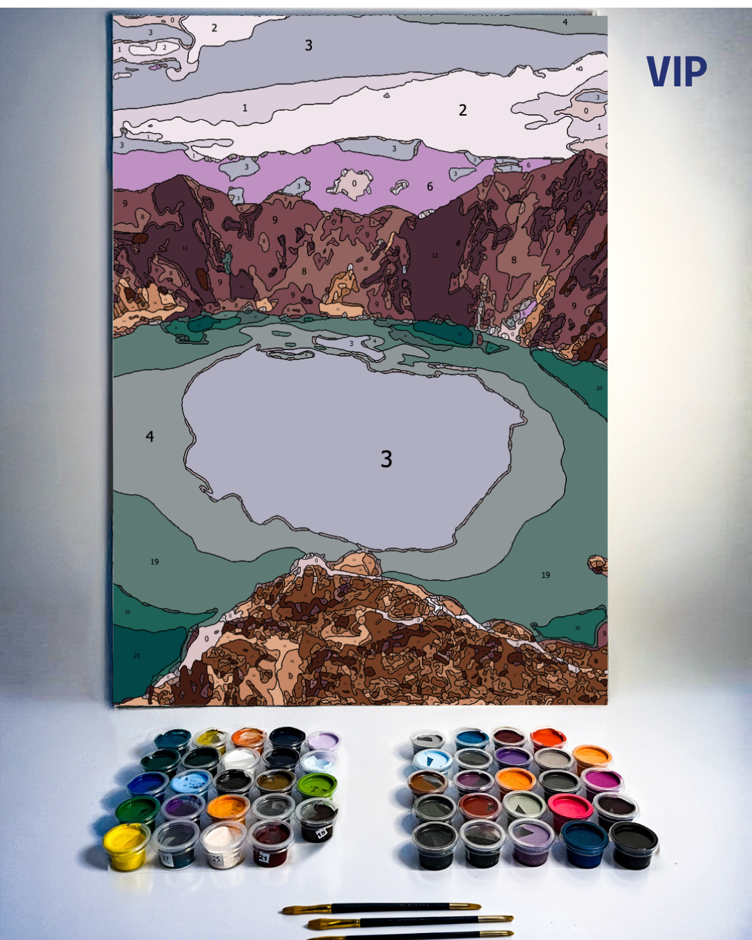 PINTURA POR NÚMERO - QUILOTOA