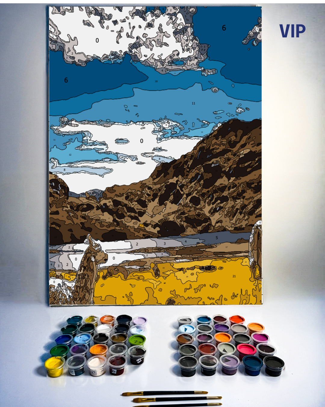 PINTURA POR NÚMERO - EL CAJAS