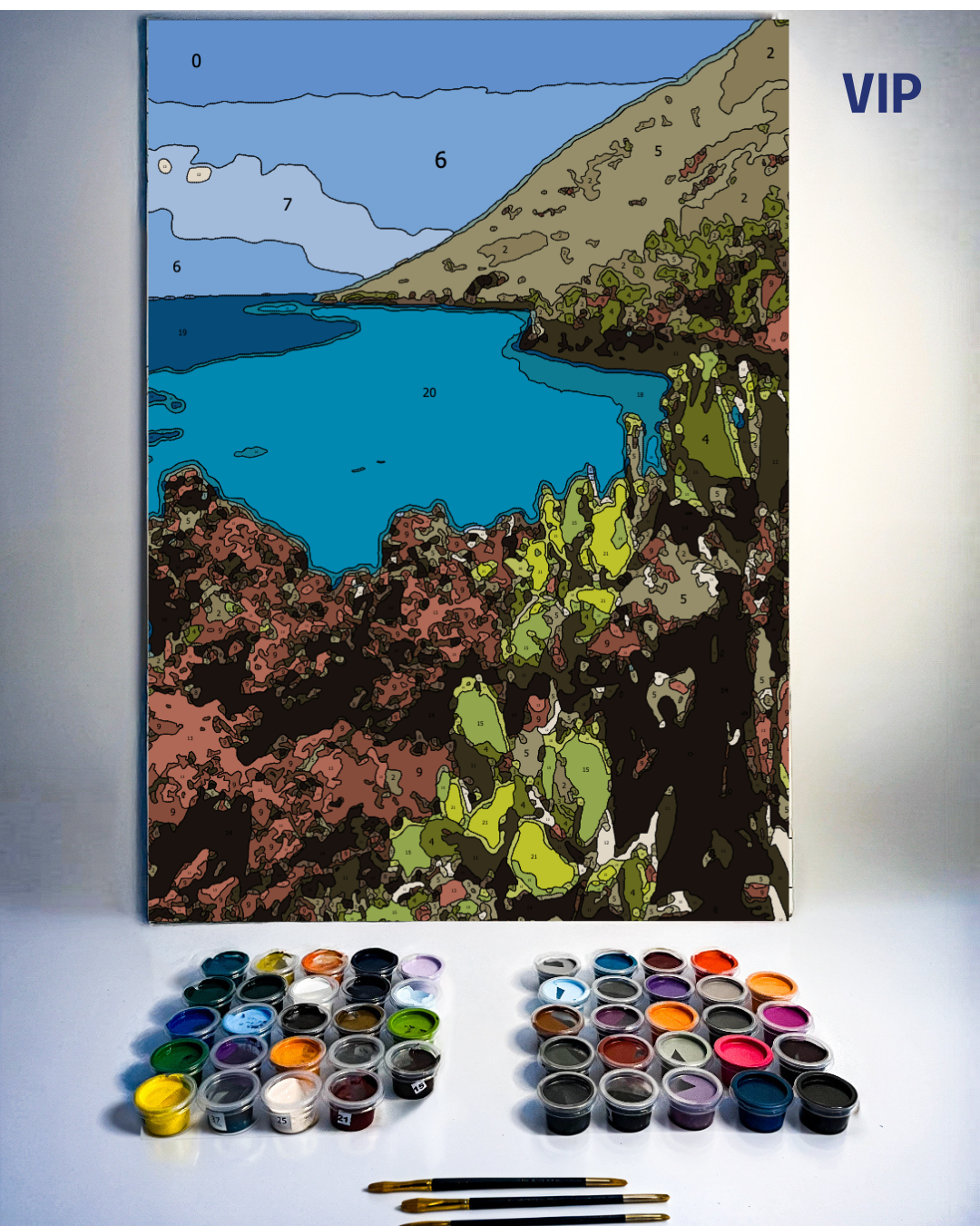 PINTURA POR NÚMERO - ISLA RABIDA