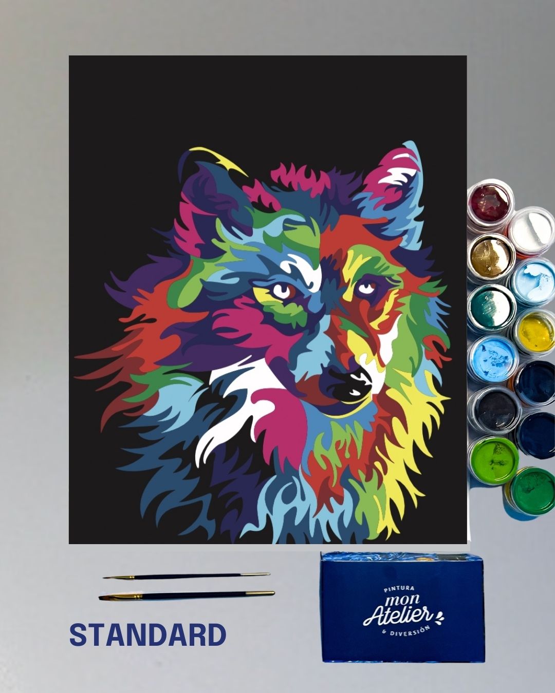 PINTURA POR NÚMERO STANDARD - LOBO