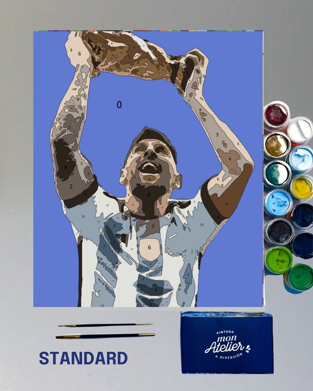 PINTURA POR NÚMERO STANDARD - MESSI CAMPEON