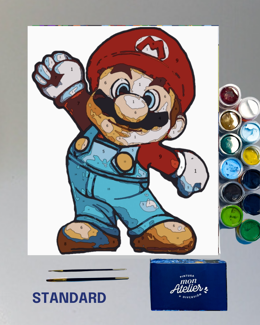PINTURA POR NÚMERO - MARIO