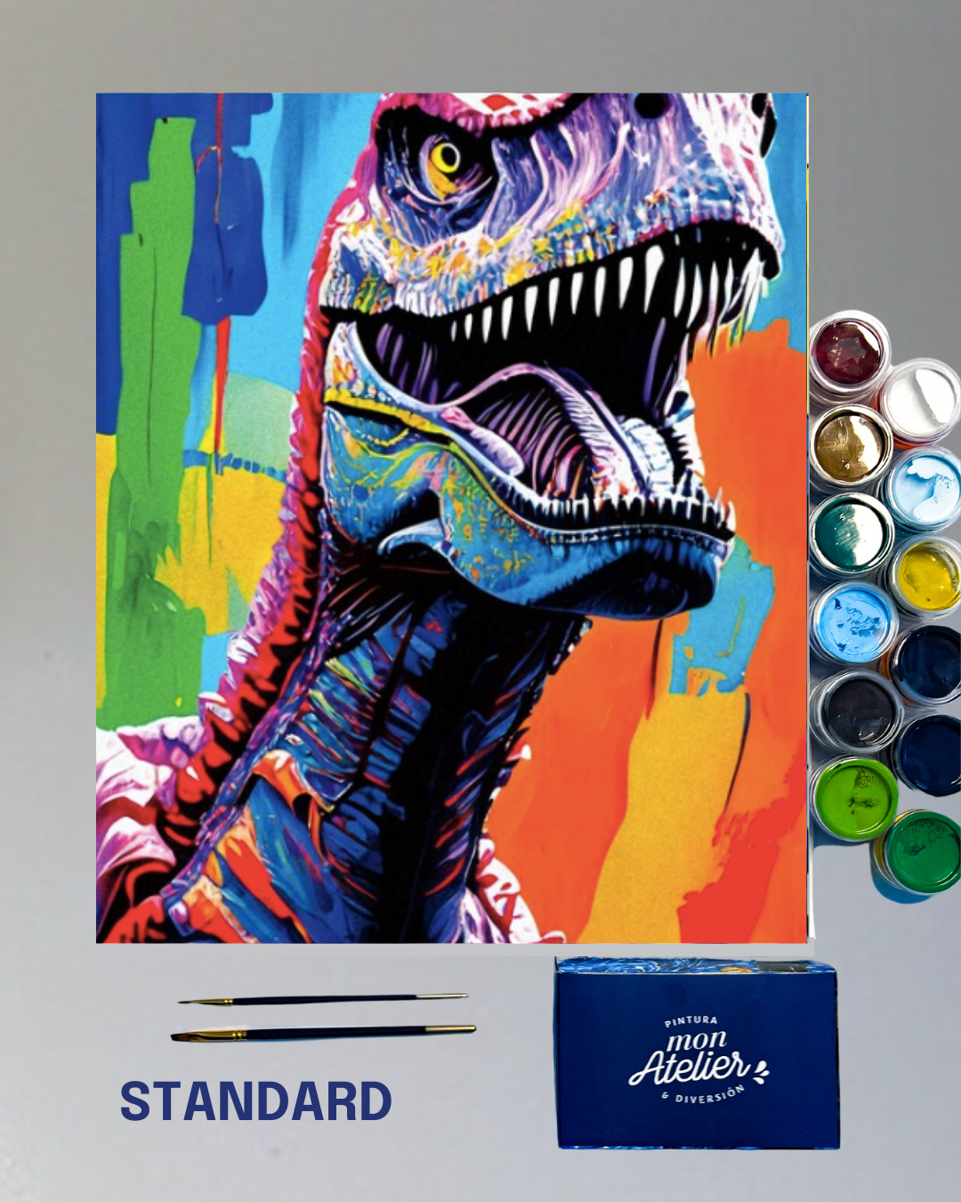 PINTURA POR NÚMERO- DINOSAURIO