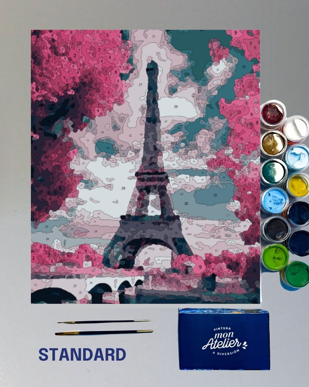 PINTURA POR NÚMERO STANDARD - EIFFEL ROSA