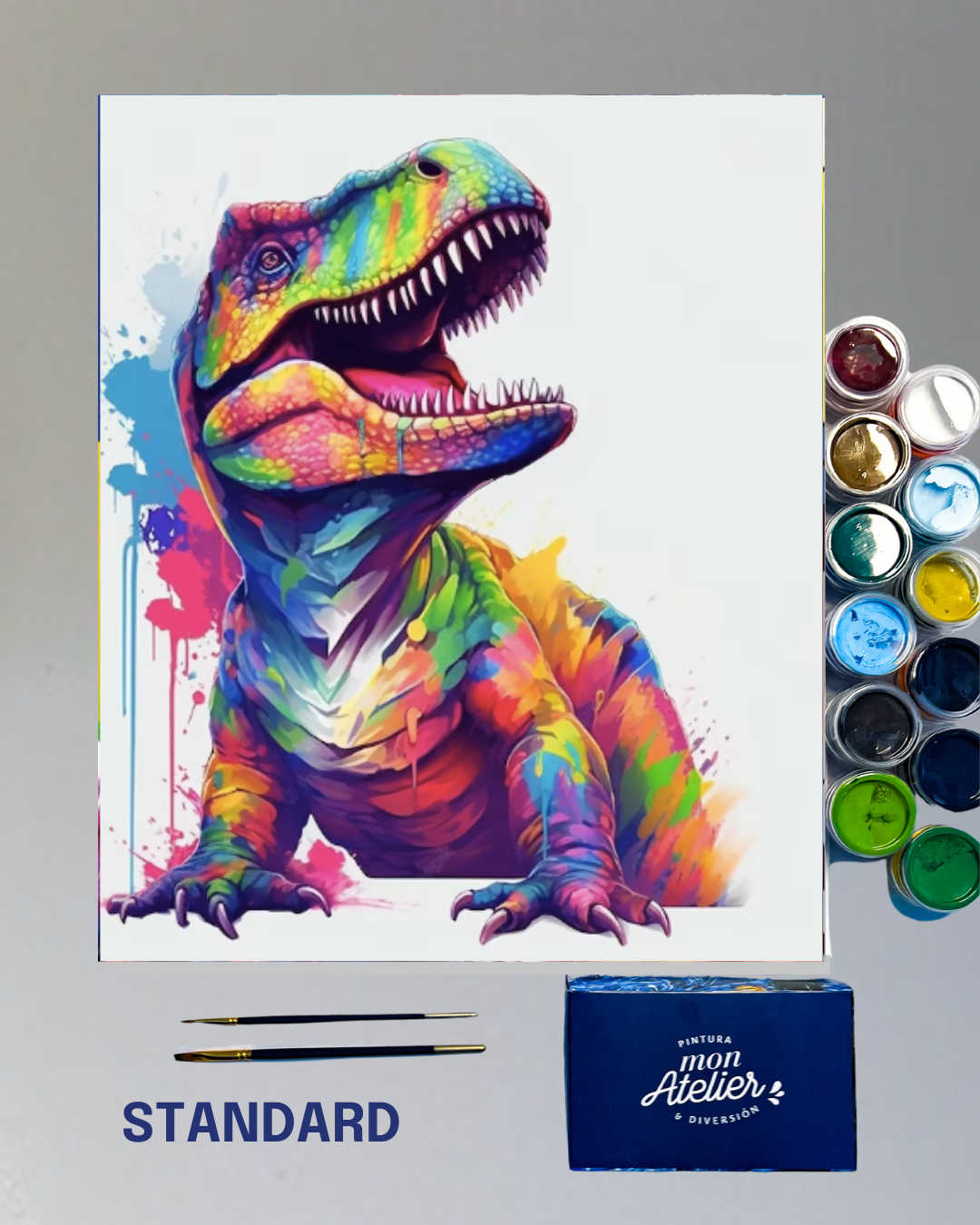 PINTURA POR NÚMERO - T-REX